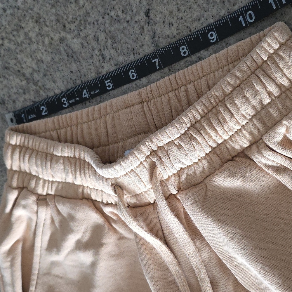 WeWoreWhat Beige Tan French Terry Knit Hoodie & Pant Set! - Picture 12 of 16